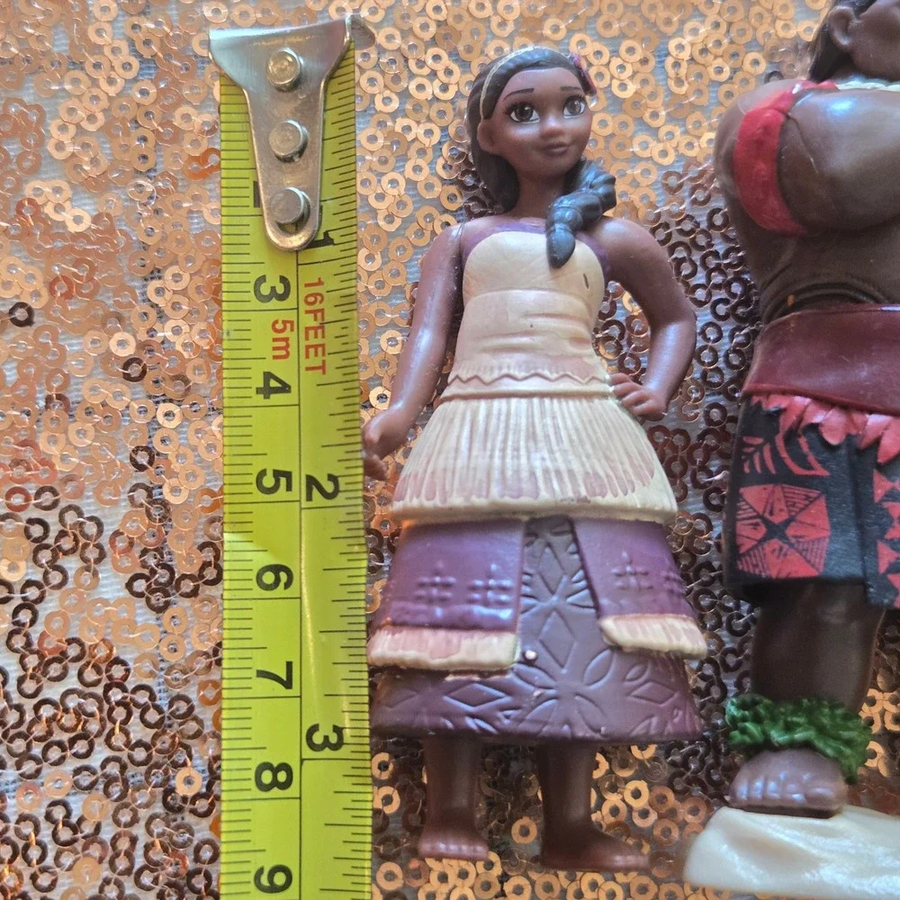 Disney Moana Figures‎ Maui Pua Hei Hei Cake Toppers Kids Toy Set